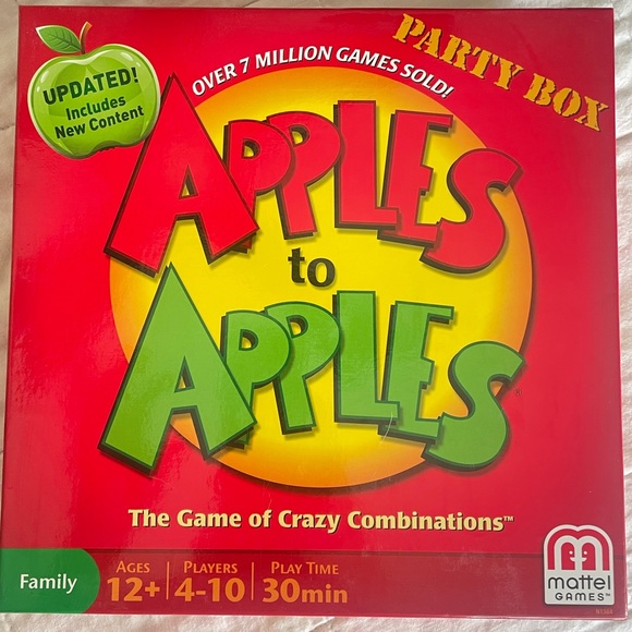 Mattel Games Apples To Apples Board Game Poshmark